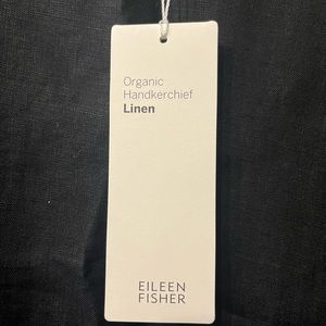 Eileen Fisher black linen tunic size large